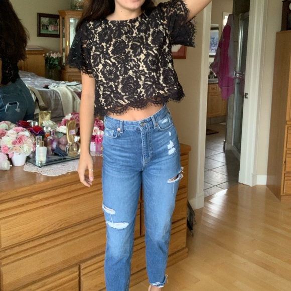 Lace dress shirt (M/L) - Picture 1 of 6